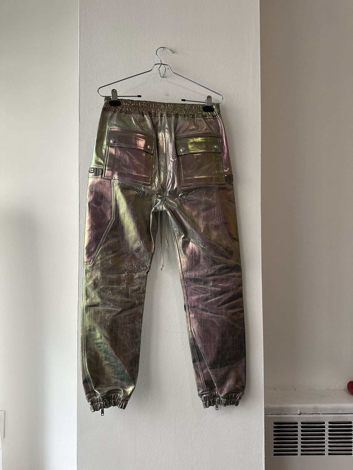 Rick Owens Iridescent Tecuatl Bauhaus Bela Cargo Joggers | Grailed