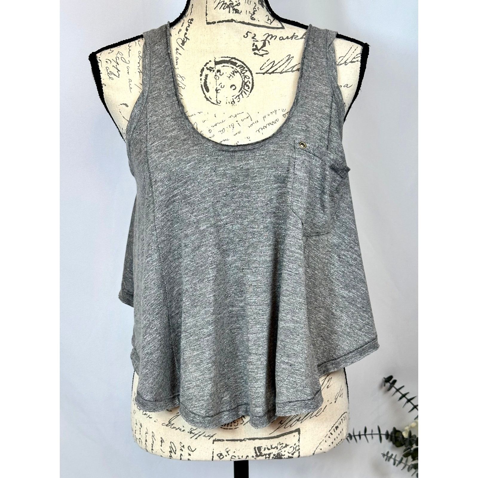 Free People Free People Stevie Split Back Tank Gray XS Size XS / US 0-2 / IT 36-38 - 8 Thumbnail