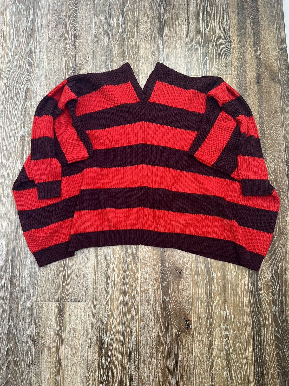 Marni striped oversized knit sweater