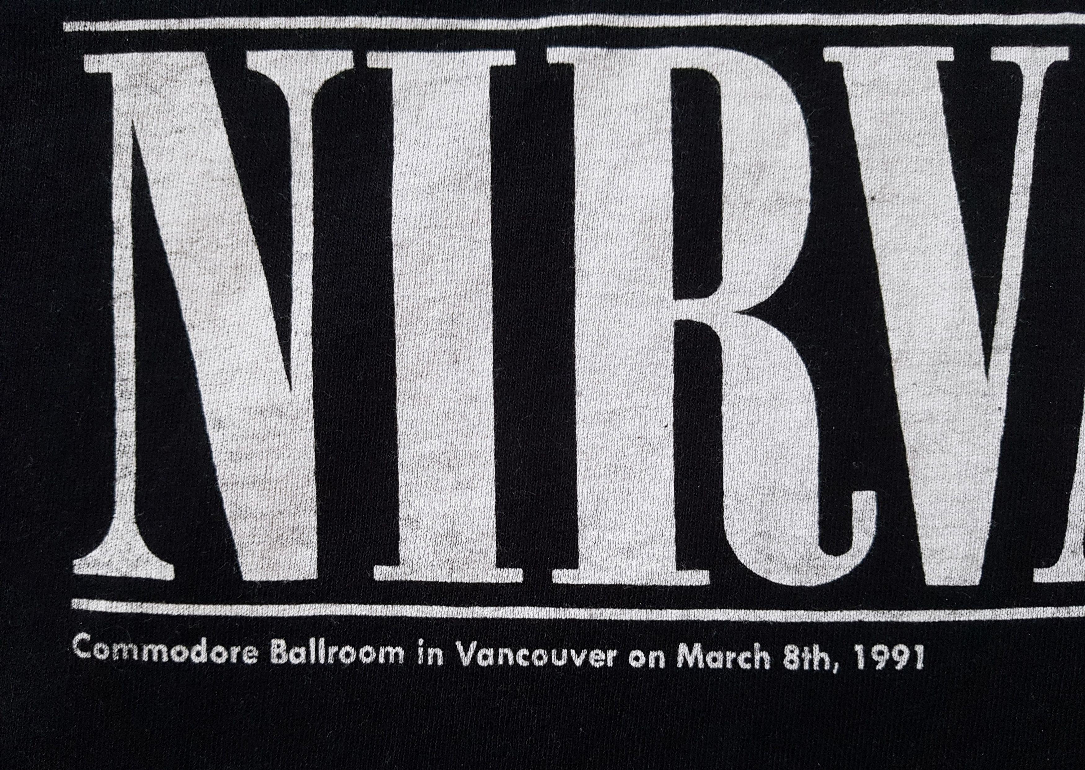 Band Tees Vintage Nirvana Print Couple-Of-Days 1991 Tour Band T Shirt Size US M / EU 48-50 / 2 - 4 Thumbnail