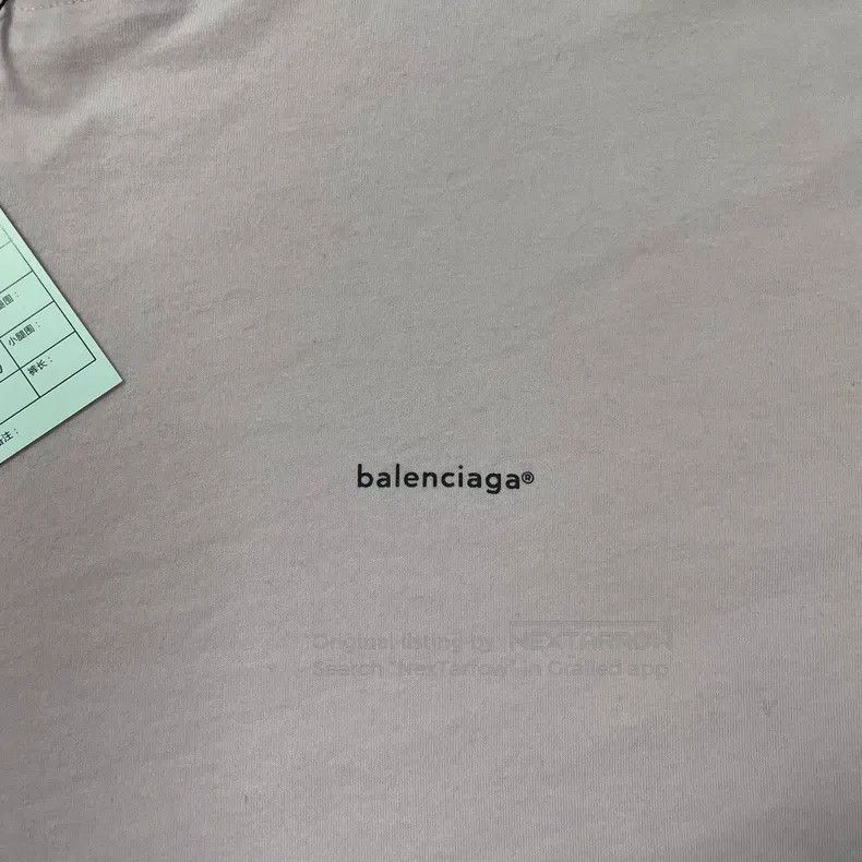 Balenciaga Balenciaga Pink Small Logo Short Sleeve Size US S / EU 44-46 / 1 - 3 Thumbnail