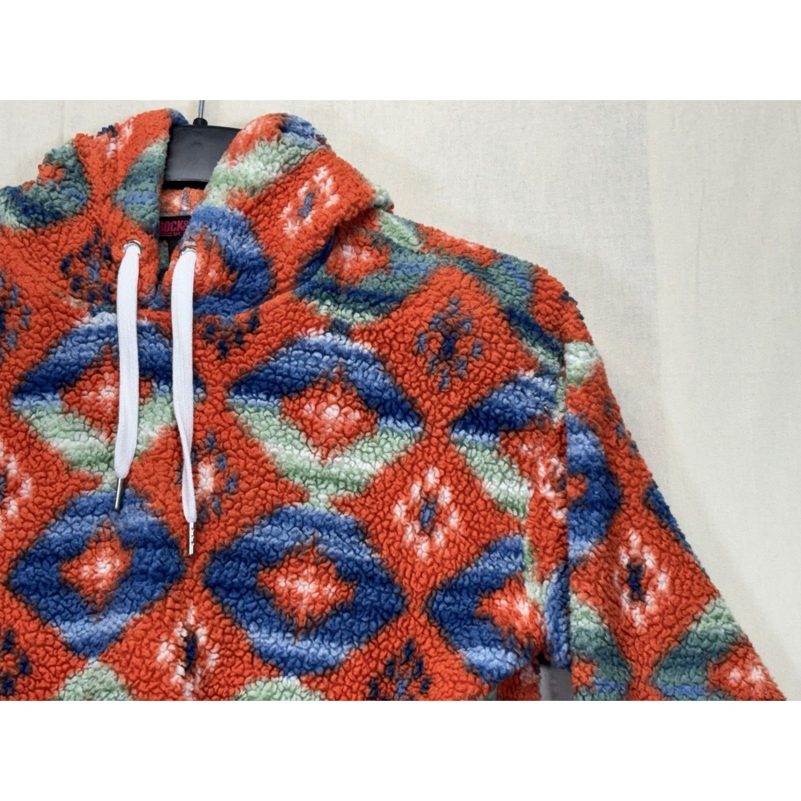 The Unbranded Brand Rock And Roll Denim Pullover Hoodie Aztec Women’s Medium Size M / US 6-8 / IT 42-44 - 7 Thumbnail