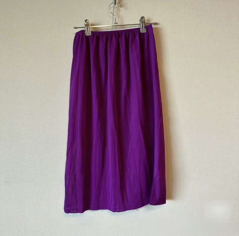 Issey Miyake Issey Miyake size:1 Purple pleated skirt Size 22" - 3 Thumbnail