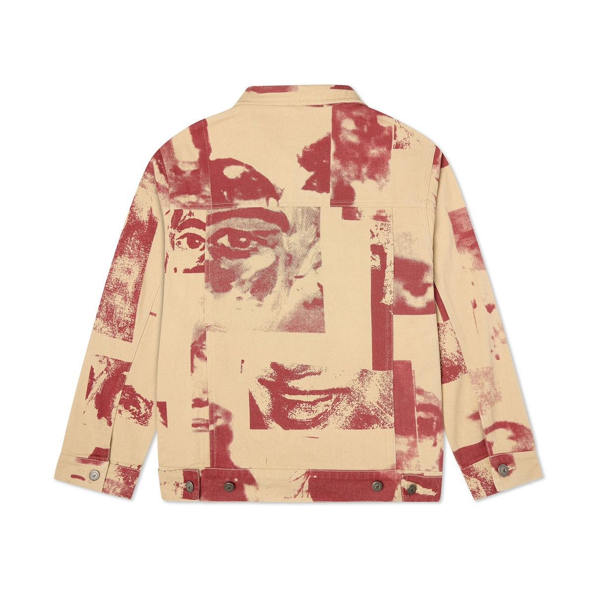 KidSuper KidSuper Collage Faces Denim Jacket [Cream] Size L / US 10 / IT 46 - 3 Thumbnail