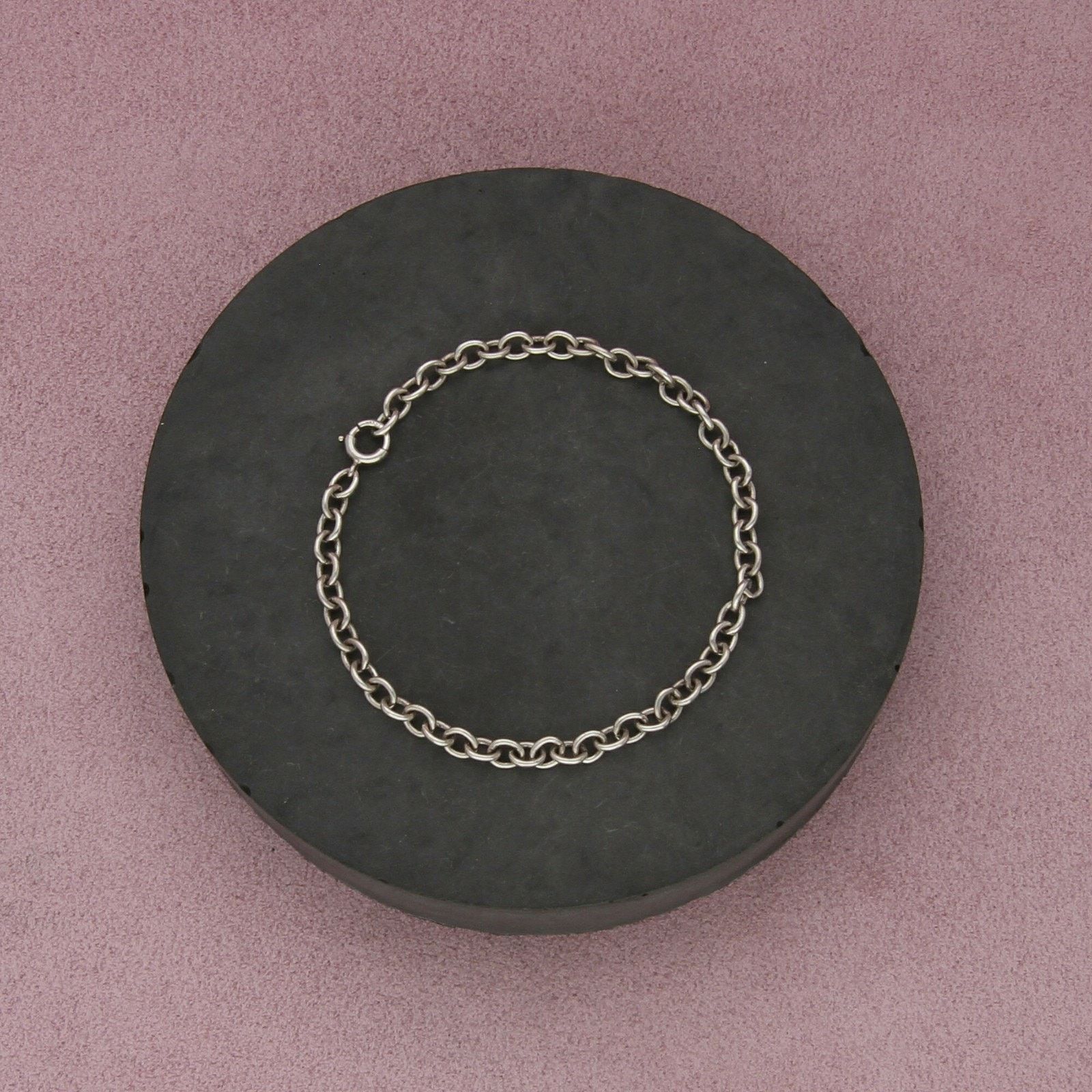 Sterling Silver sterling silver 3mm cable charm chain bracelet size 6.75in Size ONE SIZE - 3 Thumbnail