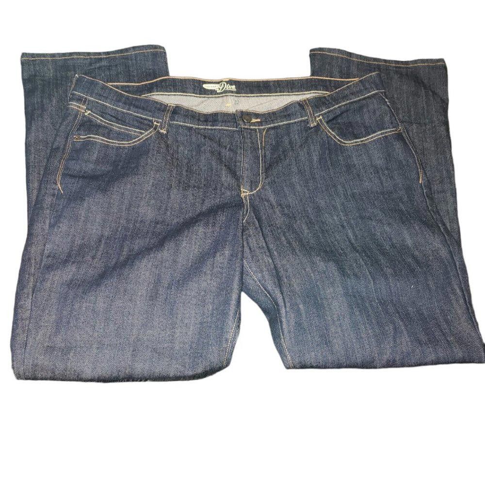 Old Navy CT483a Old Navy Ladies Boot Cut Ladies Dark Denim Jeans 18 Size 40" / US 18 - 1 Thumbnail