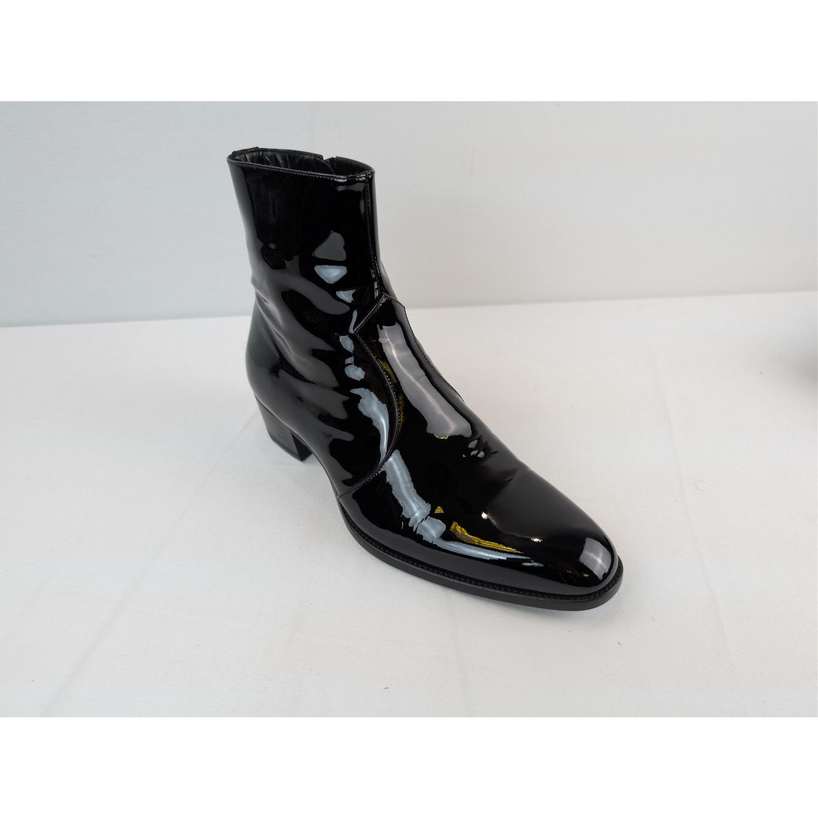 Saint Laurent Paris o1rshd1 Wyatt 40 Zip Booties Boots in Nero 41 Size US 8 / EU 41 - 3 Thumbnail
