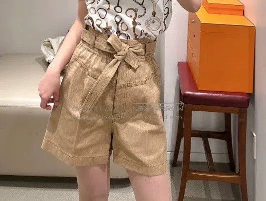 Hermes Hermes Brown Denim Shorts Size 24" / US 00 / IT 34 - 6 Thumbnail