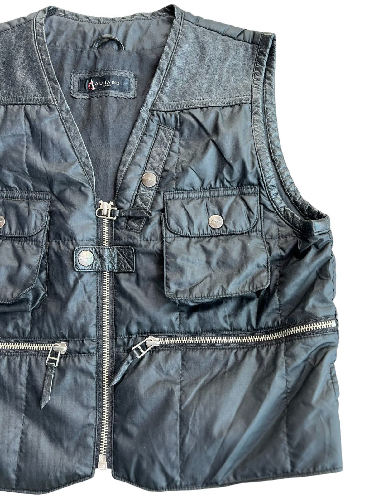 Other 🔥DOPE!!! AC Aujard Tactical Cargo Leather Pocket Strap Vest Size US S / EU 44-46 / 1 - 3 Thumbnail