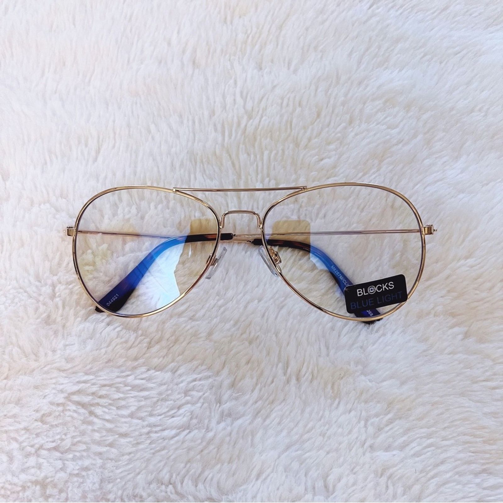 Other Nolan Gold Blue Light Glasses Size ONE SIZE - 6 Thumbnail