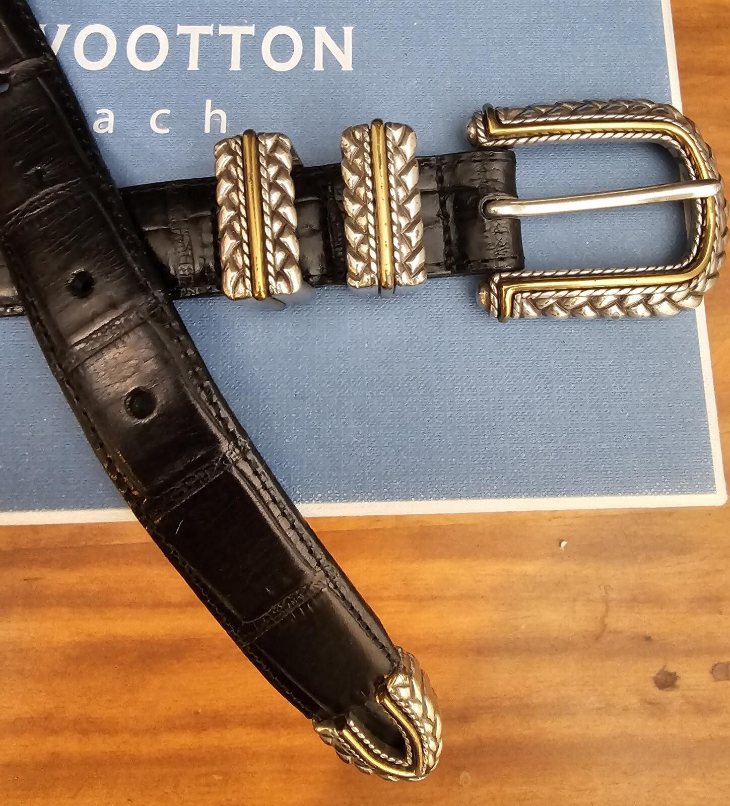 Brighton Brighton Belt Black Womens 40" Long Leather #488 Size ONE SIZE - 1 Thumbnail