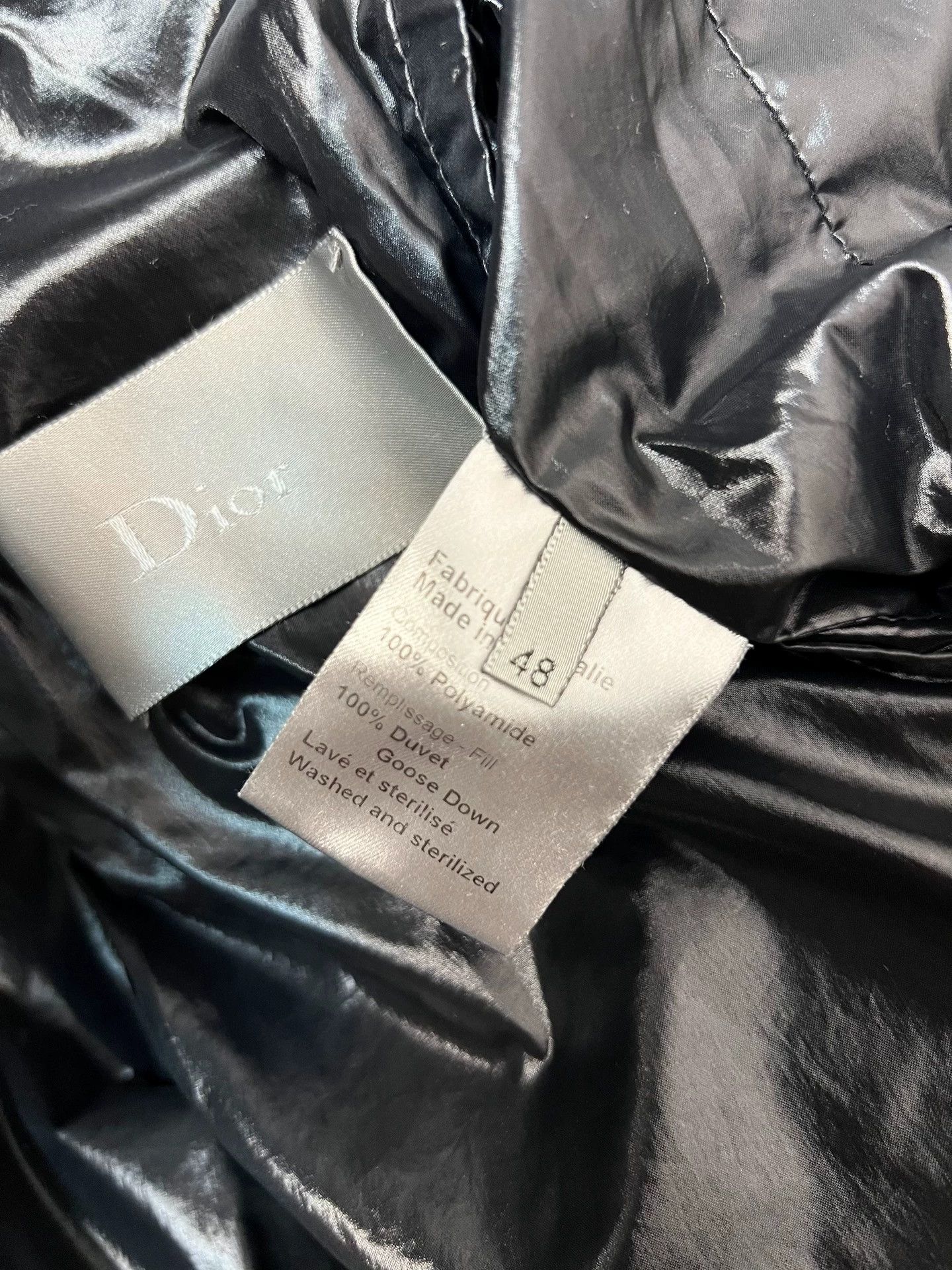 Dior black hooded goose down jacket Size US M / EU 48-50 / 2 - 5 Thumbnail