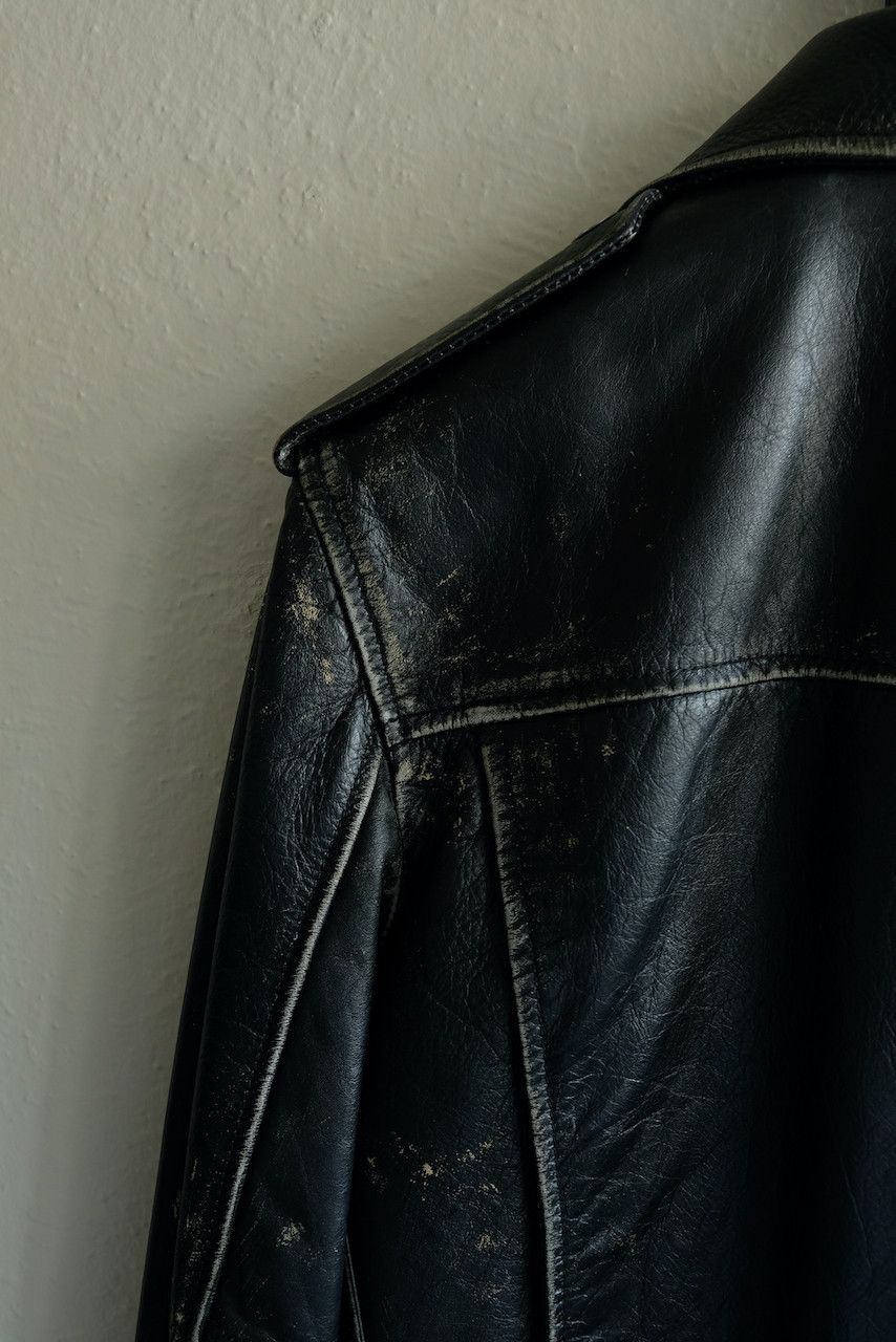 Saint Laurent Paris Saint Laurent Paris Distressed Leather L01 Biker Jacket Size US M / EU 48-50 / 2 - 6 Thumbnail