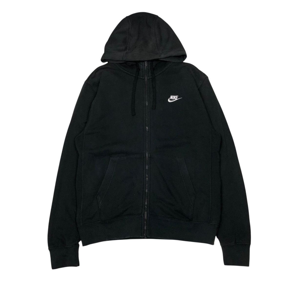 Nike 🔥RICH BLACK ZIPPER HOODIE NIKE SMALL PONY Size US M / EU 48-50 / 2 - 1 Thumbnail