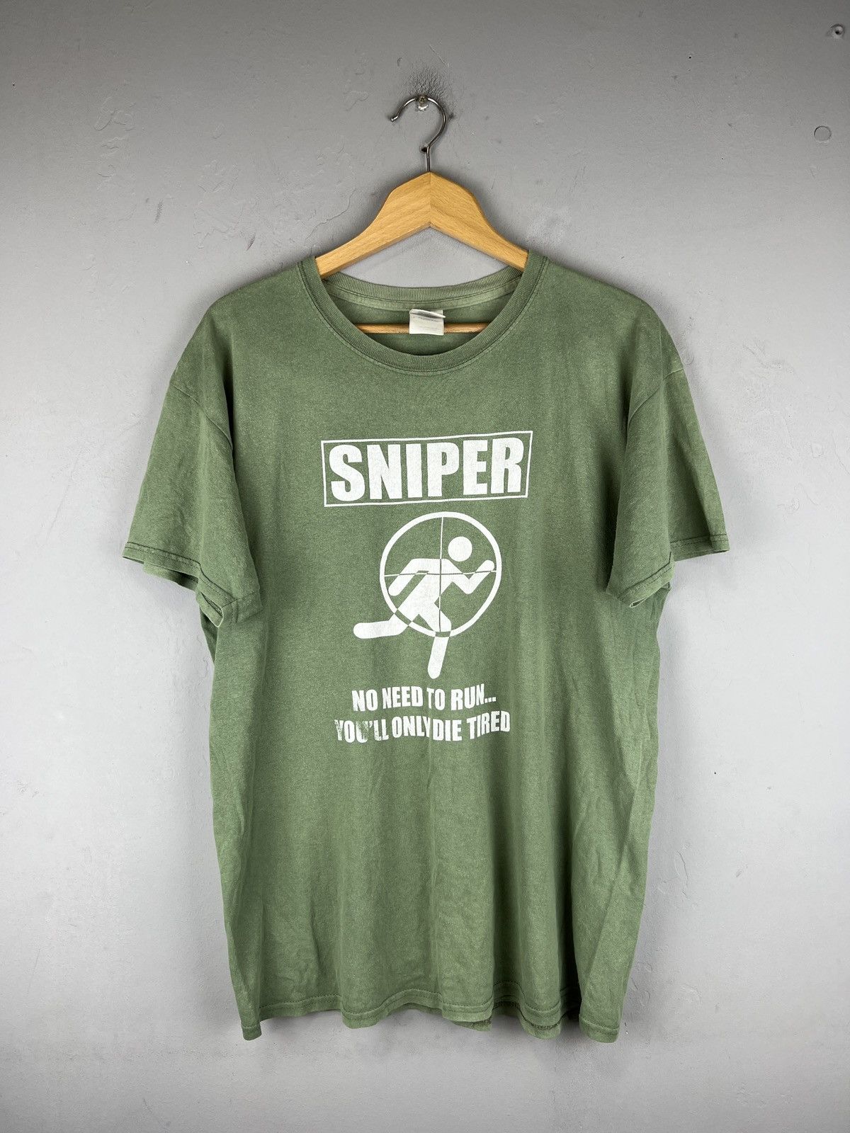 Rap Tees × Vintage Vintage Sniper Funny Art T Shirt Public Enemy Terror Size US L / EU 52-54 / 3 - 1 Thumbnail