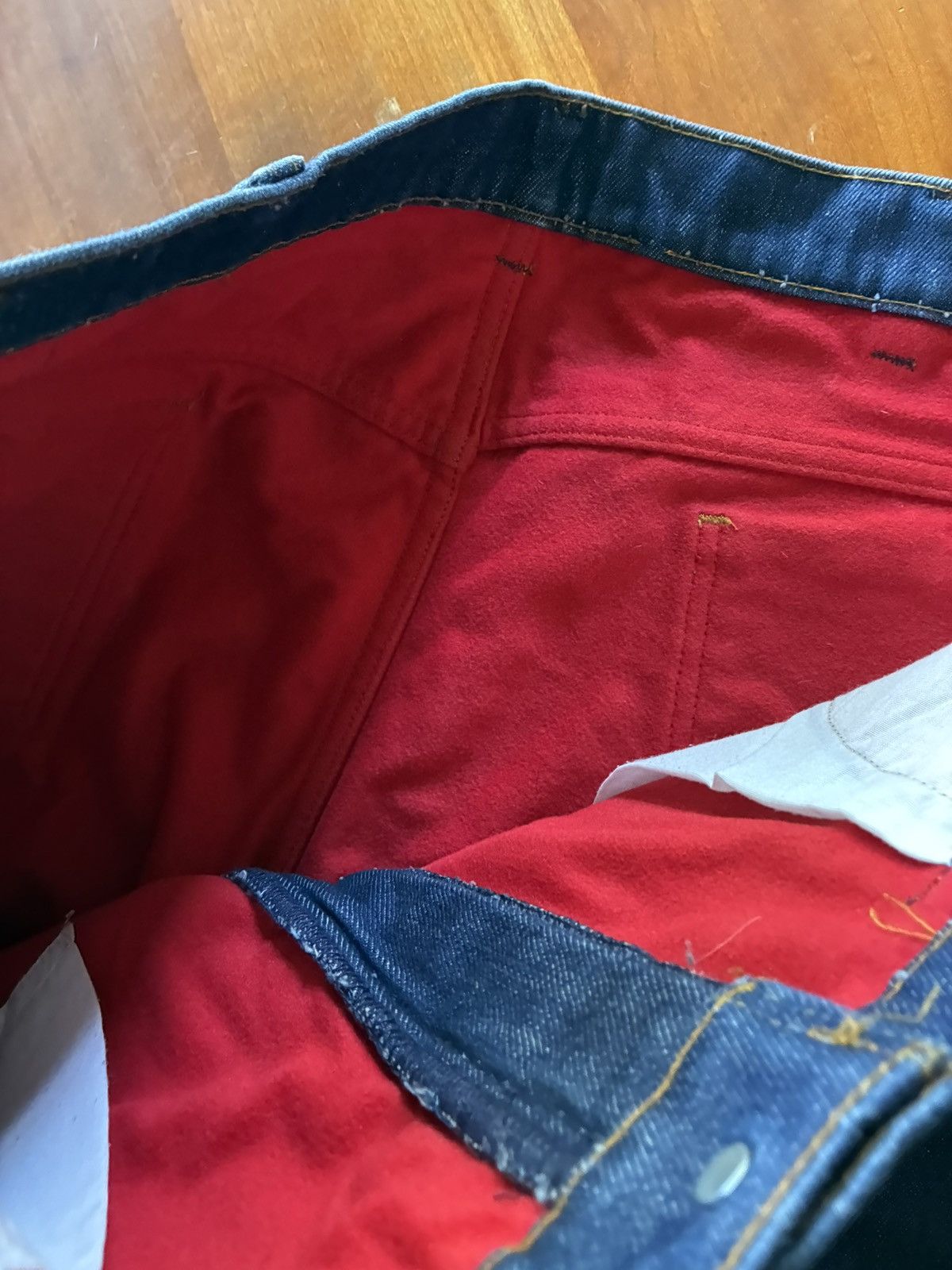 Levi's Vintage 1970’s Levis orange tab flannel lined bootcut jeans Size US 38 / EU 54 - 7 Thumbnail