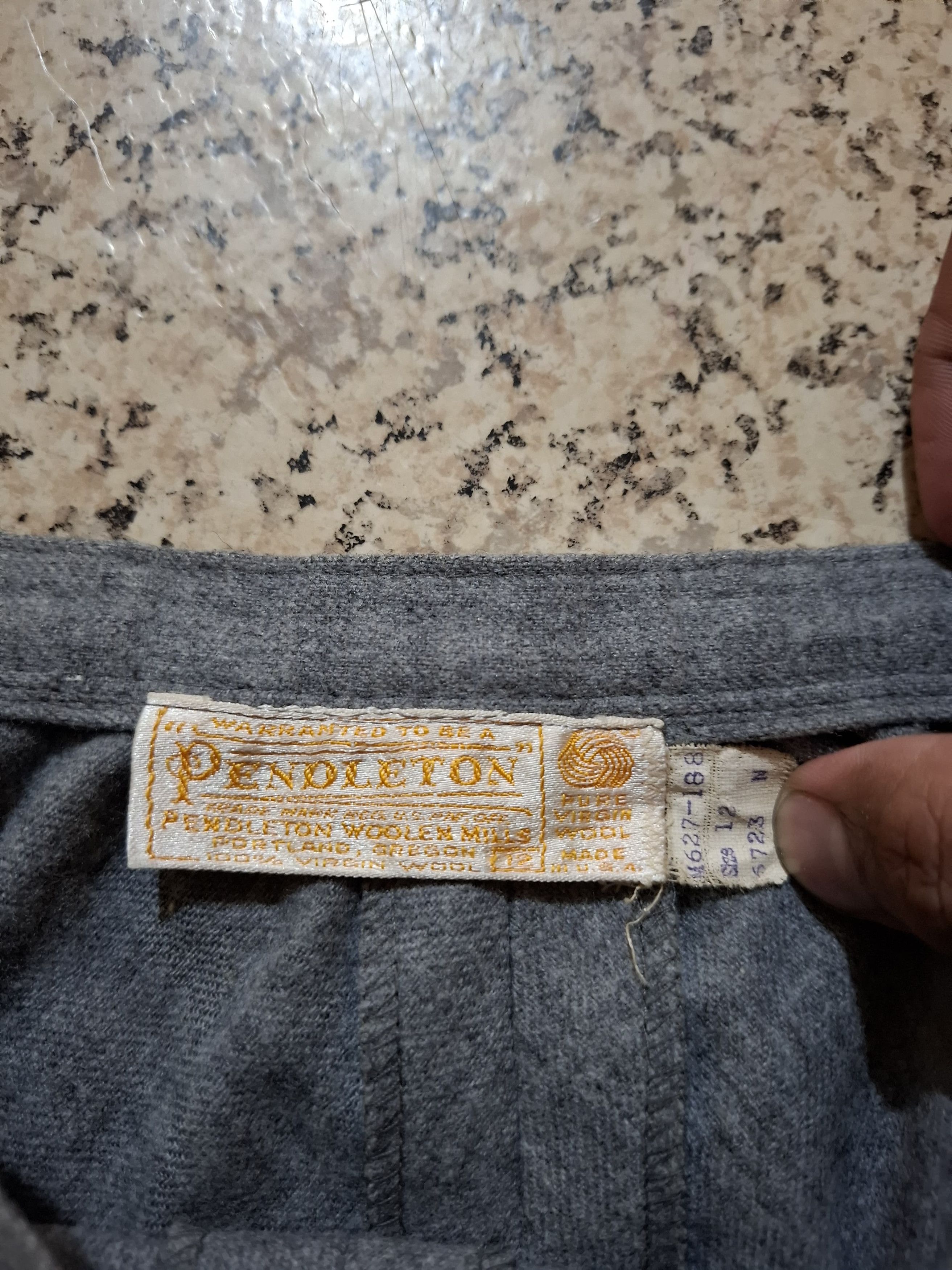 Pendleton Vintage Pendleton USA 100% Virgin Wool A-Line Midi Skirt Size 26" / US 2 / IT 38 - 7 Thumbnail