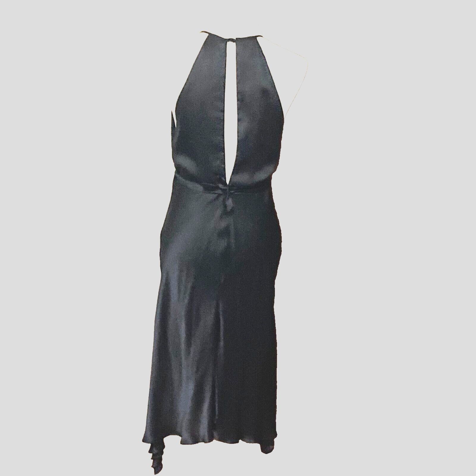 Designer × Vintage Vintage Y2k w/Tags Silk & Lace Dress, Dress by Gaia, Small Size S / US 4 / IT 40 - 3 Thumbnail