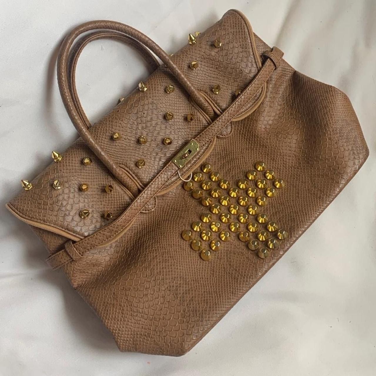 Other Vintage Snakeskin Cross Firkin Bag Size ONE SIZE - 2 Thumbnail