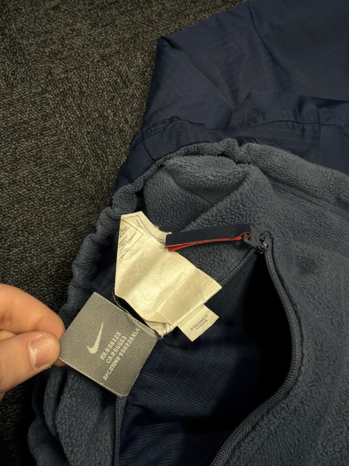 Nike Vintage Nike TN Reversible 1/4 Zip Fleece Hoodie Extra Large Size US XL / EU 56 / 4 - 9 Thumbnail