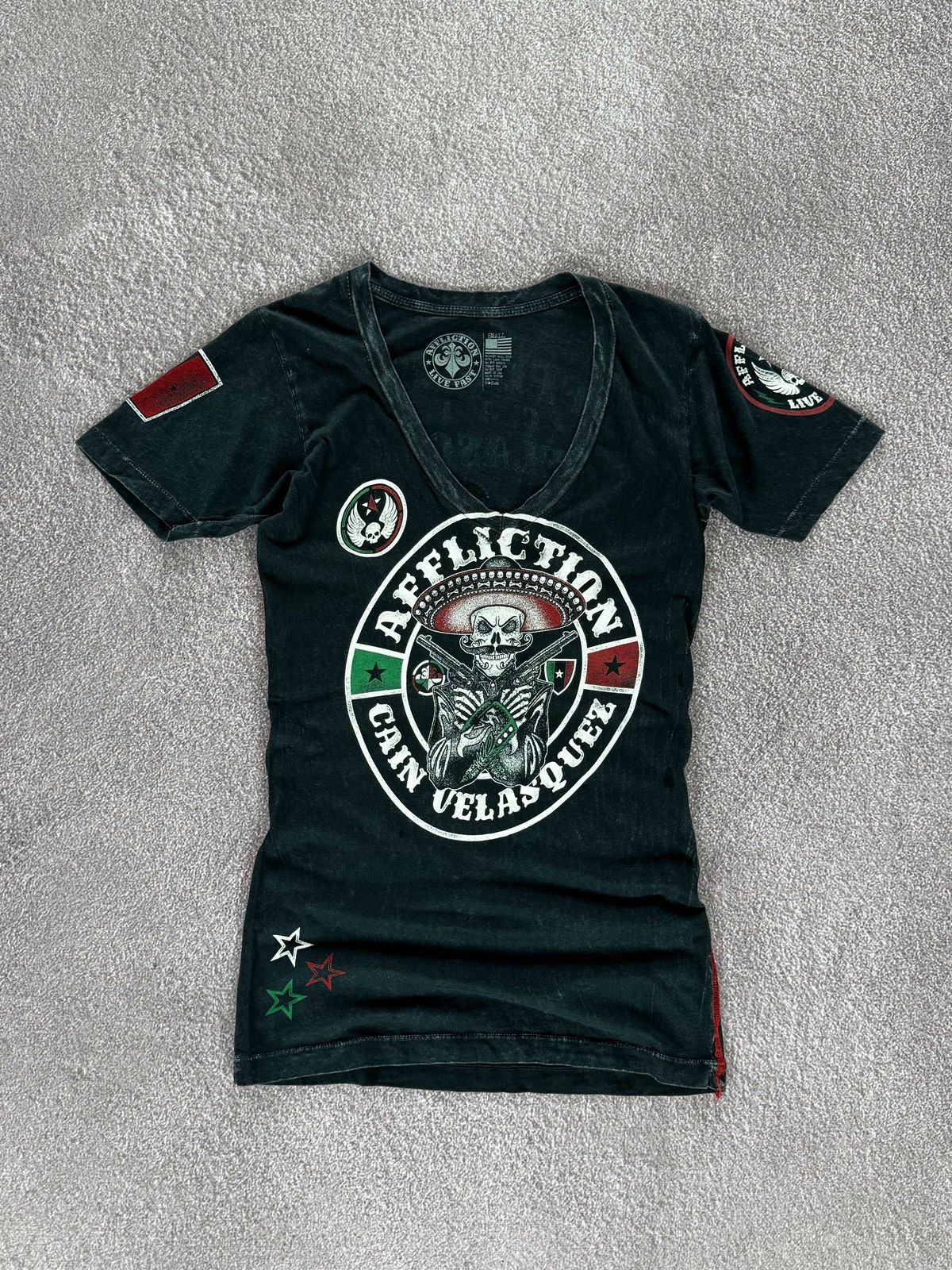Affliction Affliction Cyber Grunge Slim Fit Rare T-Shirt Size US S / EU 44-46 / 1 - 1 Thumbnail