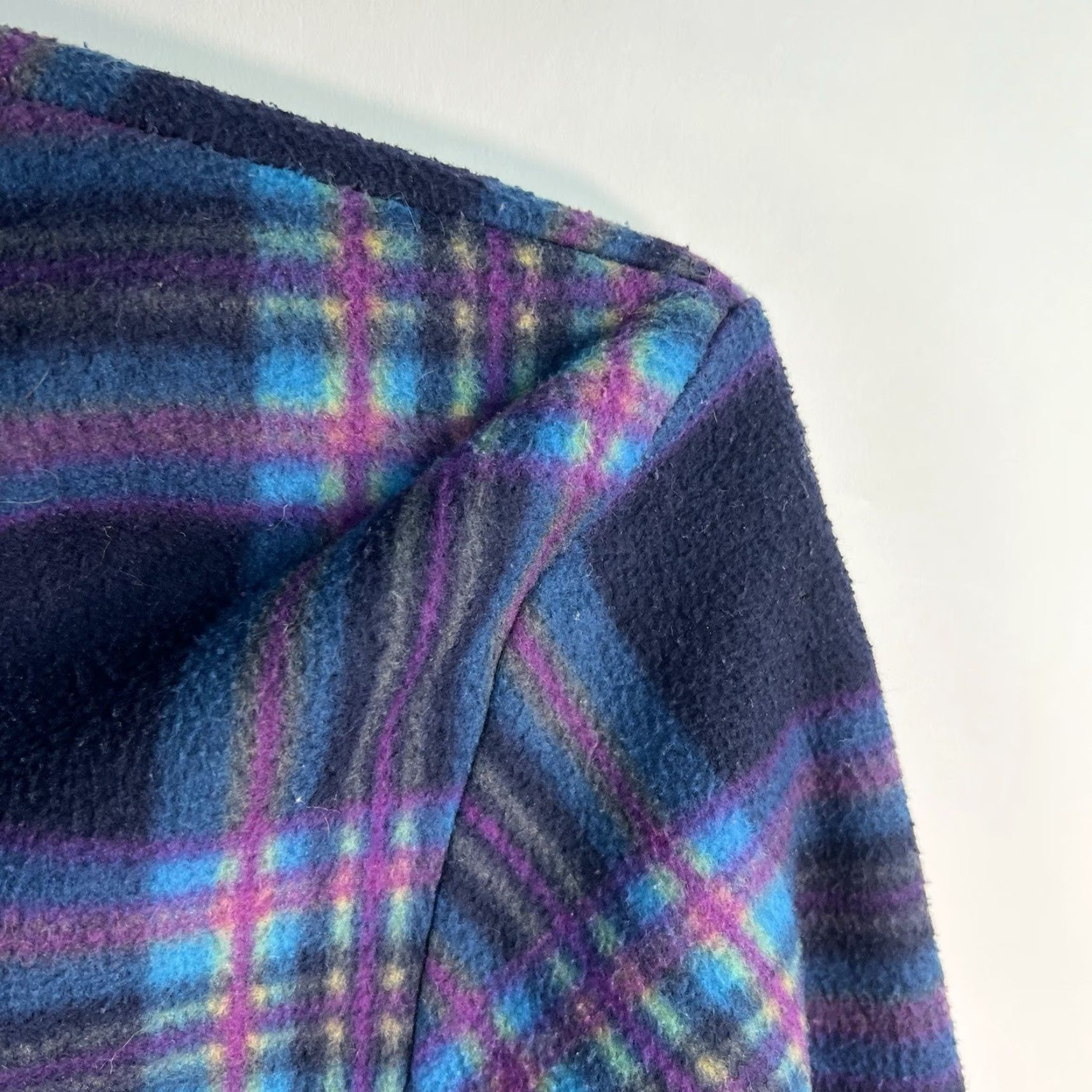 Vintage Southern Expression Full Zip Hooded Fleece Sweatshirt Plaid Men’s Size L Blue Size US L / EU 52-54 / 3 - 2 Thumbnail