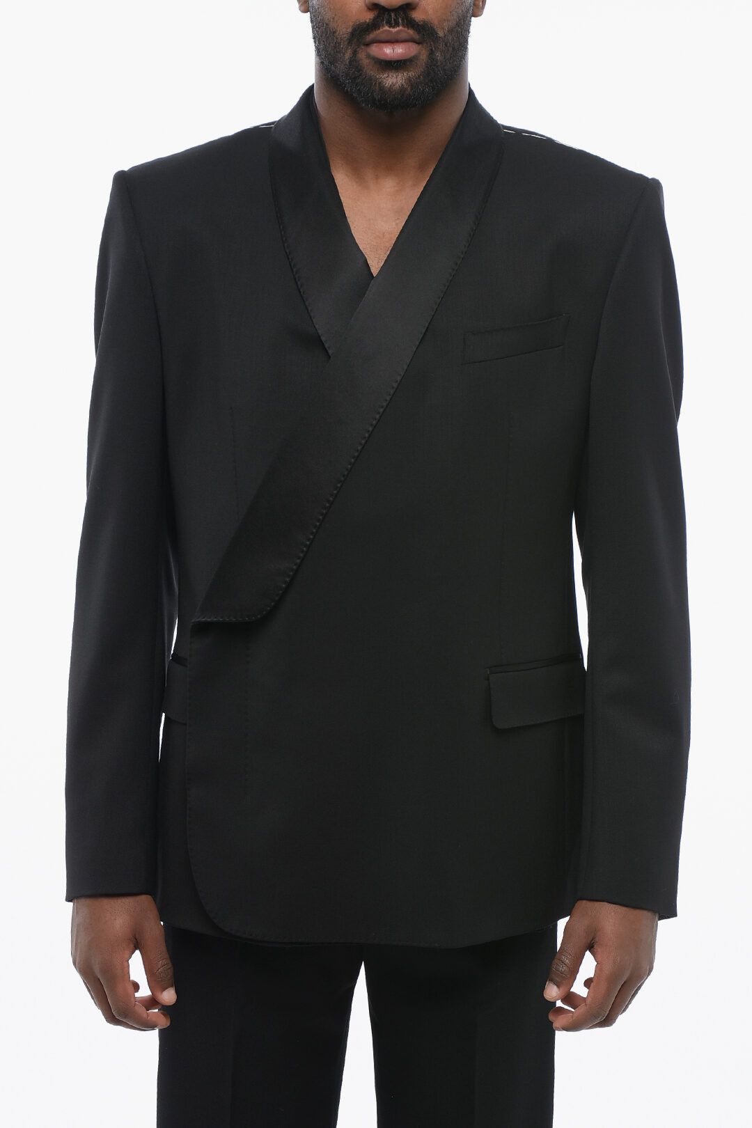 Dolce & Gabbana og1mm0825 Sicilia Double-Breasted Blazer in Balck Size US L / EU 52-54 / 3 - 1 Thumbnail