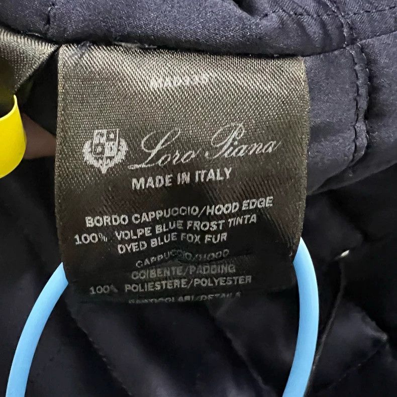 Loro Piana LORO PIANA A dark blue fur collar coat Size XS / US 0-2 / IT 36-38 - 3 Thumbnail