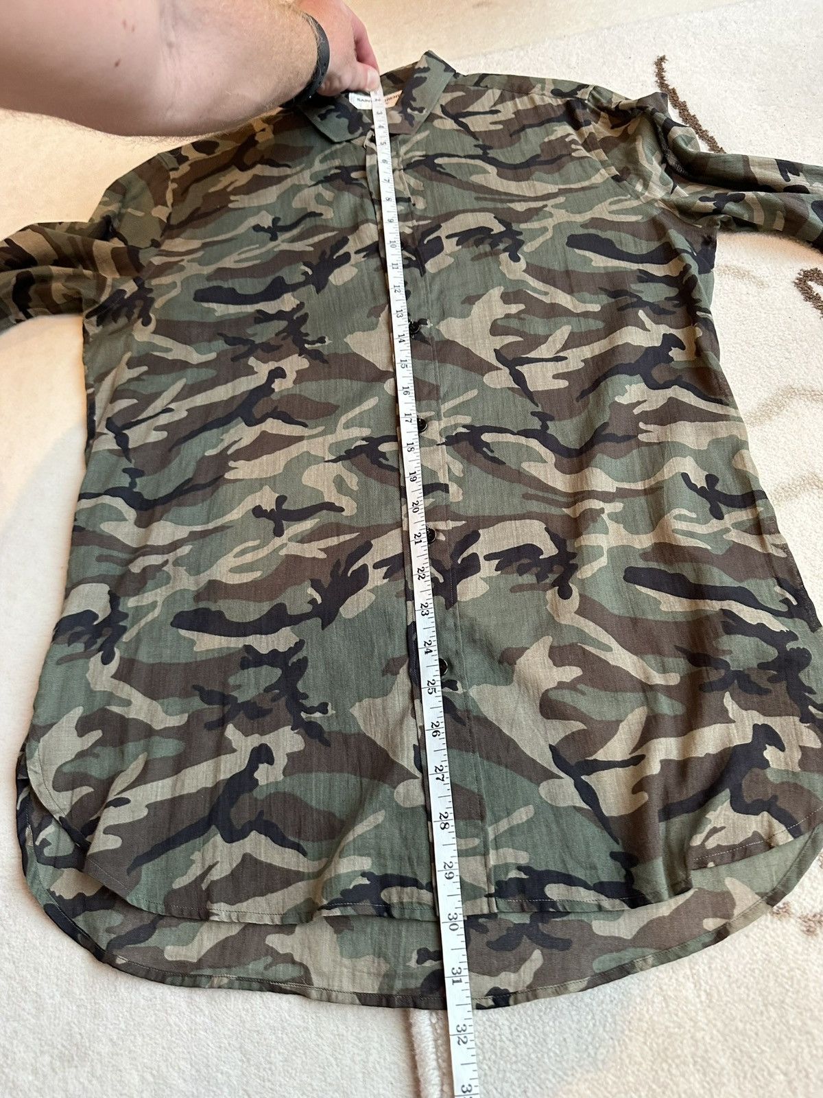 Saint Laurent Paris SS16 Saint Laurent camouflage camo shirt 😍 38 Size US M / EU 48-50 / 2 - 6 Thumbnail