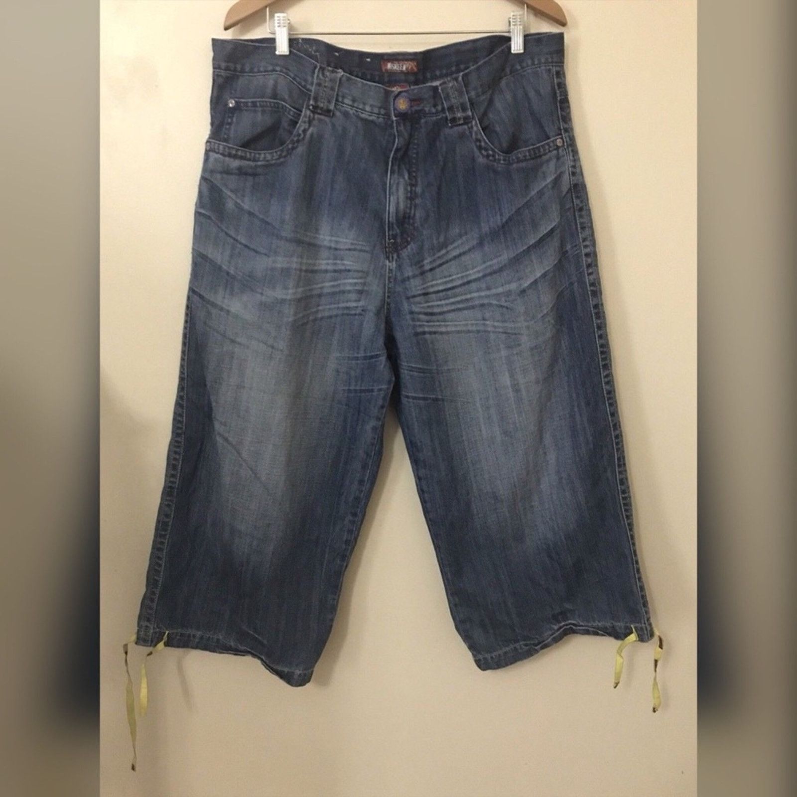 Other MISKEEN MSKN Embroidered Baggy Hip Hop Denim Jeans Size US 38 / EU 54 - 1 Thumbnail