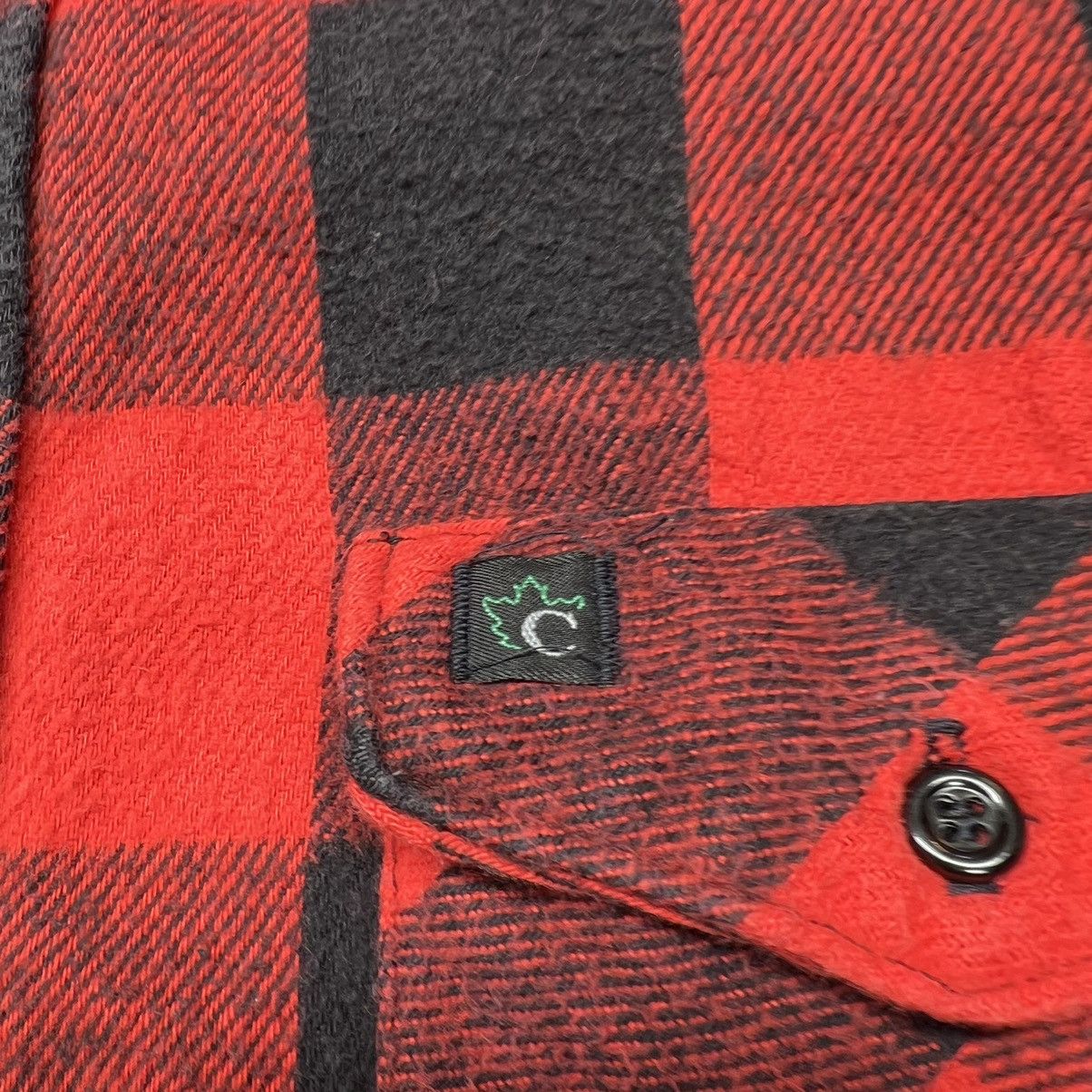 Vintage VTG Codet Flannel Shirt Red Plaid Buffalo Button Up Pocket Size US L / EU 52-54 / 3 - 7 Thumbnail