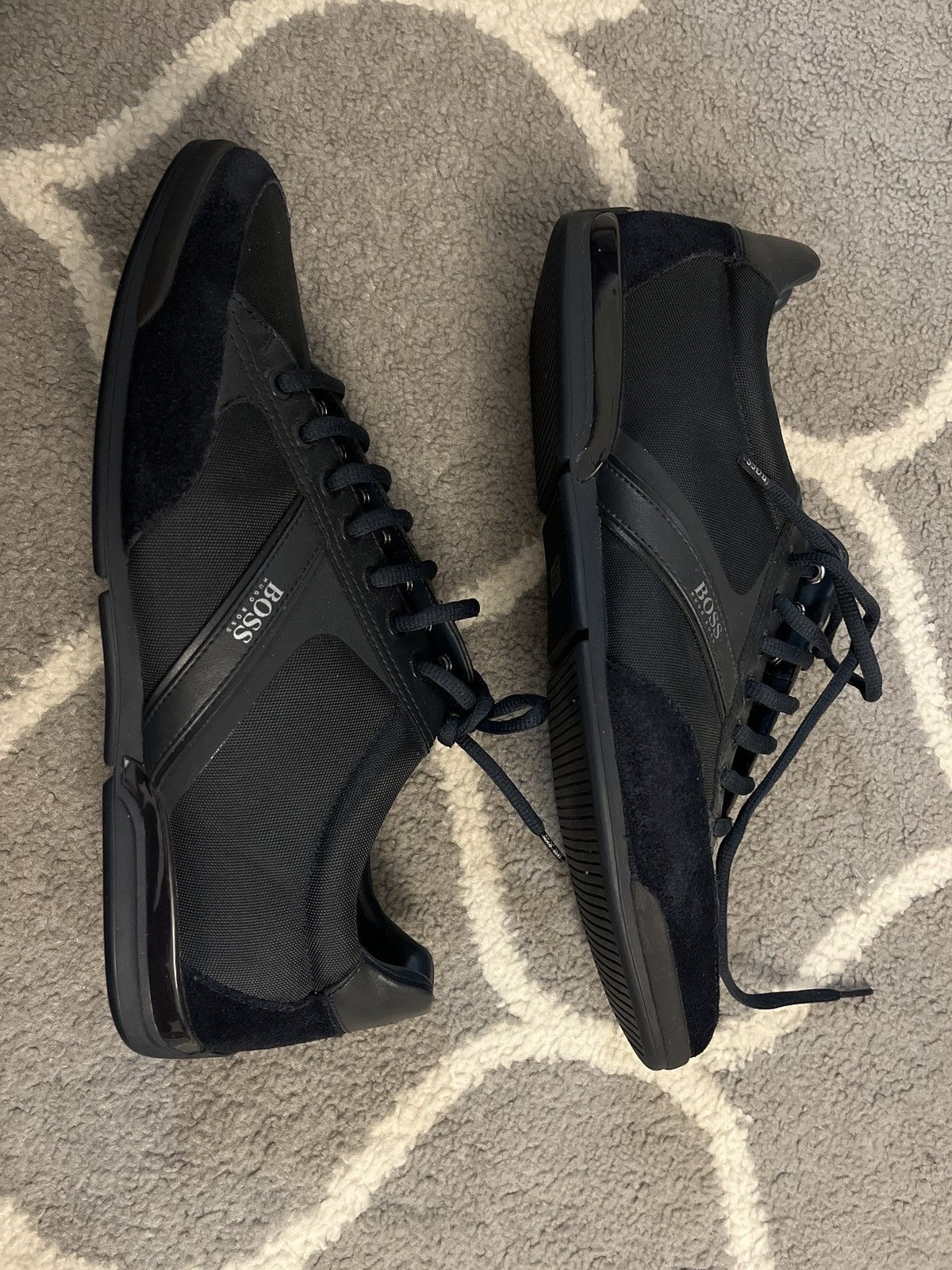 Hugo Boss Hugo Boss | MIXED-MATERIAL TRAINERS WITH SUEDE AND FAUX LEATHER Size US 11.5 / EU 44-45 - 5 Thumbnail