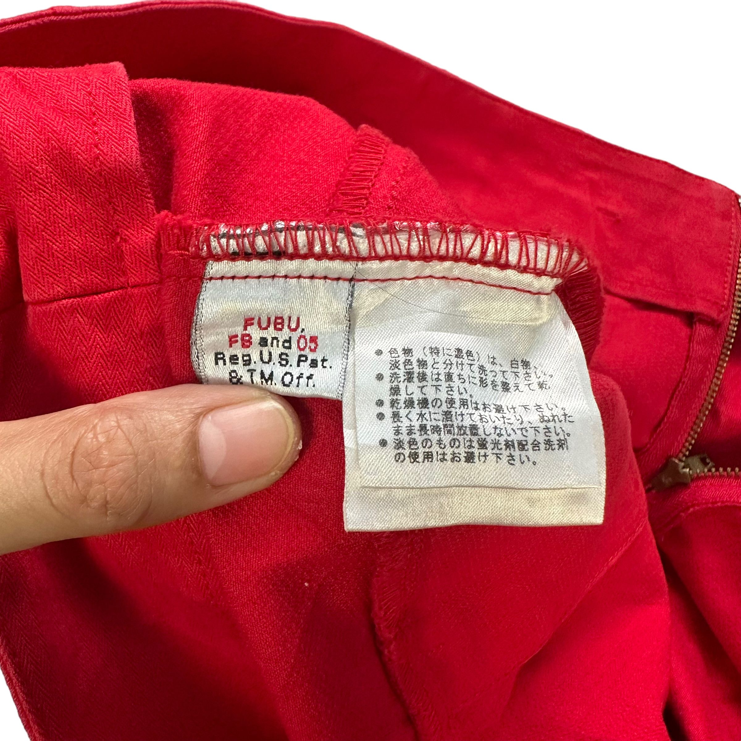 Fubu FUBU THE COLLECTION RED MINI SKIRT #7728-167 Size 32" / US 10 / IT 46 - 6 Thumbnail