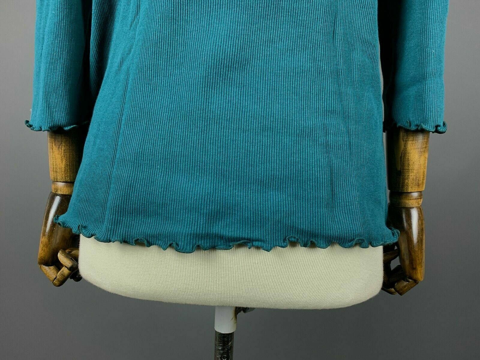 Designer Deerberg by Oska Blue Long Sleeve Top Blouse Size XL Size XL / US 12-14 / IT 48-50 - 7 Thumbnail