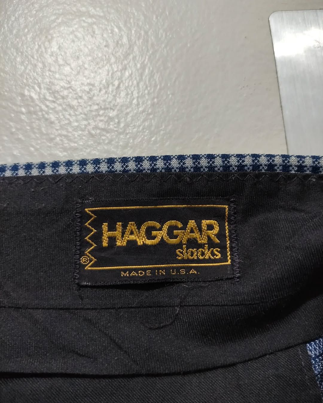 Other 70s Made in usa HAGGAR tartan check slacks pants, Size US 30 / EU 46 - 3 Thumbnail