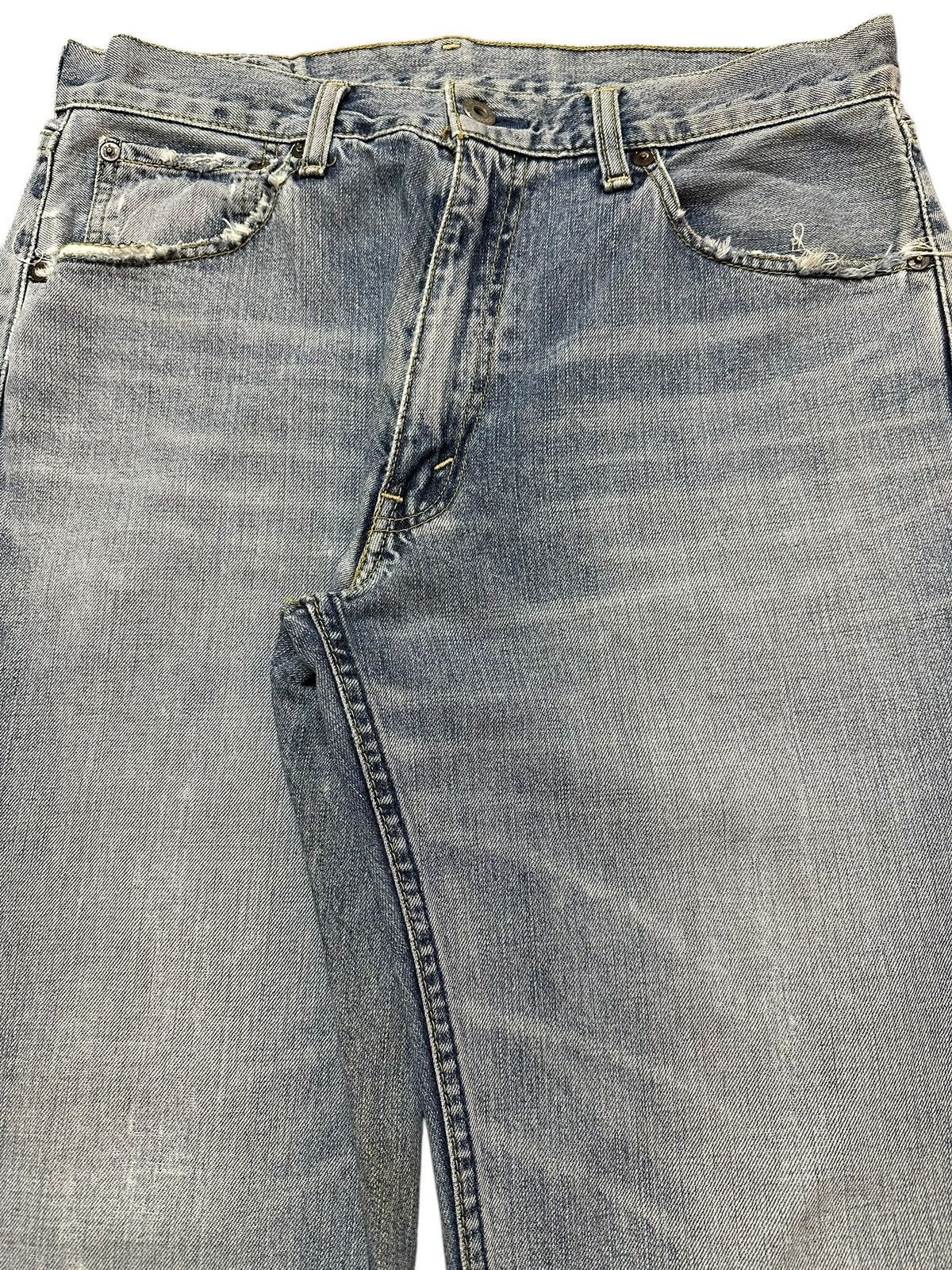 Levi's Vintage 90s Levis 503 Blue Faded Wash Distress Baggy Jeans Size US 32 / EU 48 - 4 Thumbnail