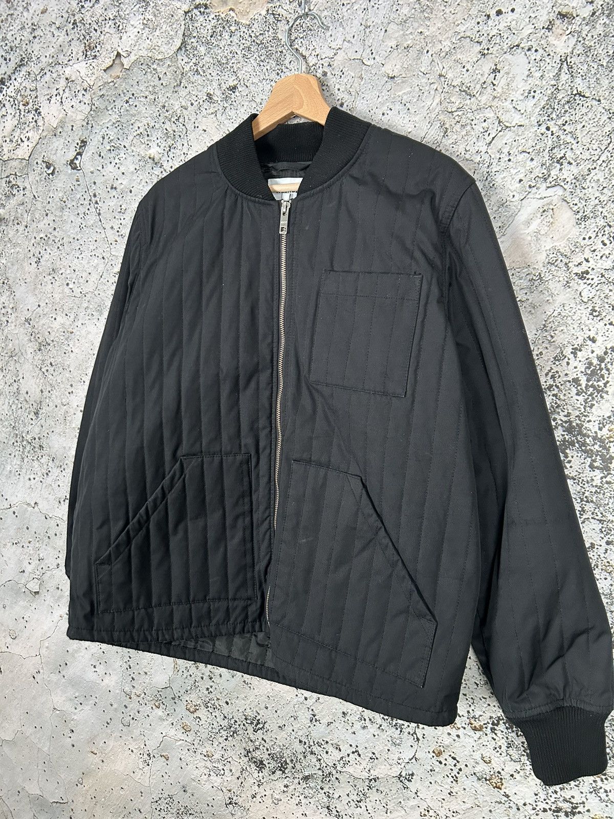 Weekday Weekday Hans Quilted Bomber Jacket Black Streetwear Hype Y2K Size US S / EU 44-46 / 1 - 2 Thumbnail
