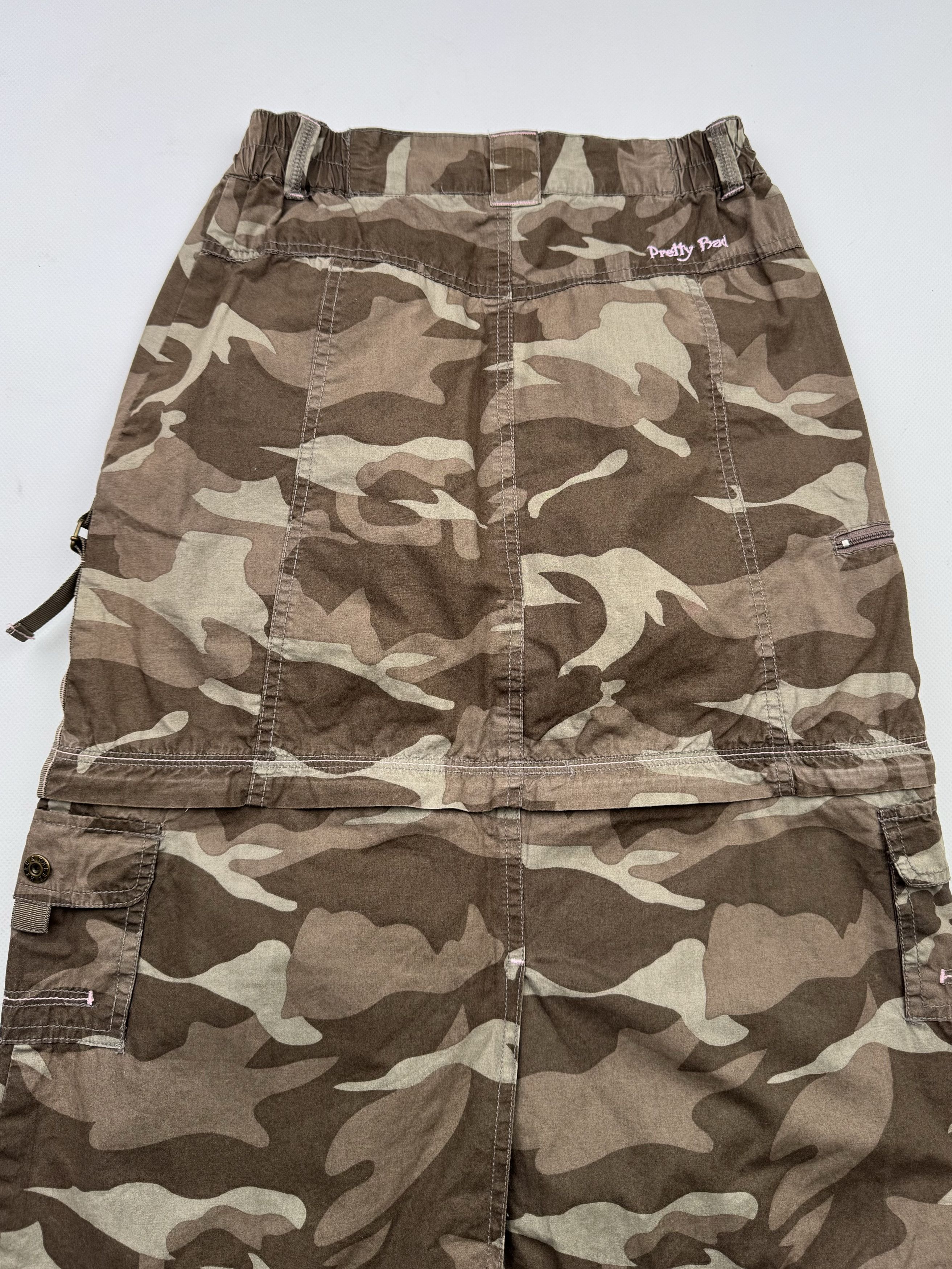 Vintage 90's Military Style Cargo Skirt With Zipped B287(V491)E2 Size 25" / US 0 / IT 36 - 10 Thumbnail