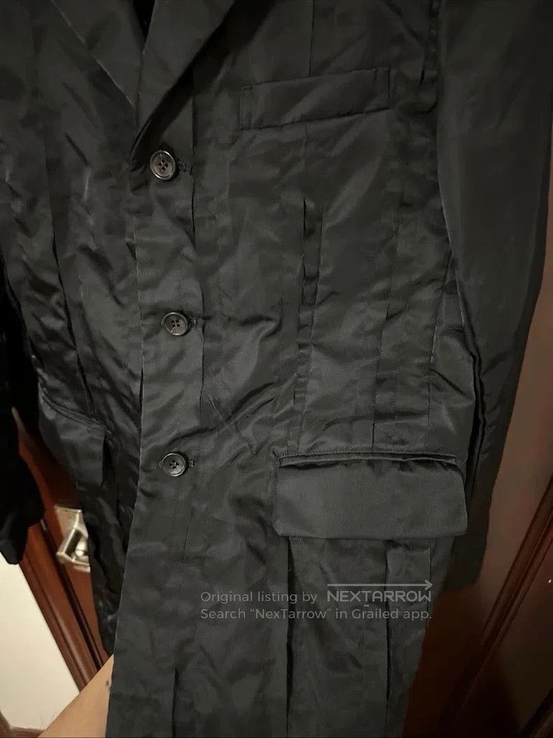 Comme des Garcons COMME des GARCONS Black Nylon Blazer. Size US M / EU 48-50 / 2 - 5 Thumbnail