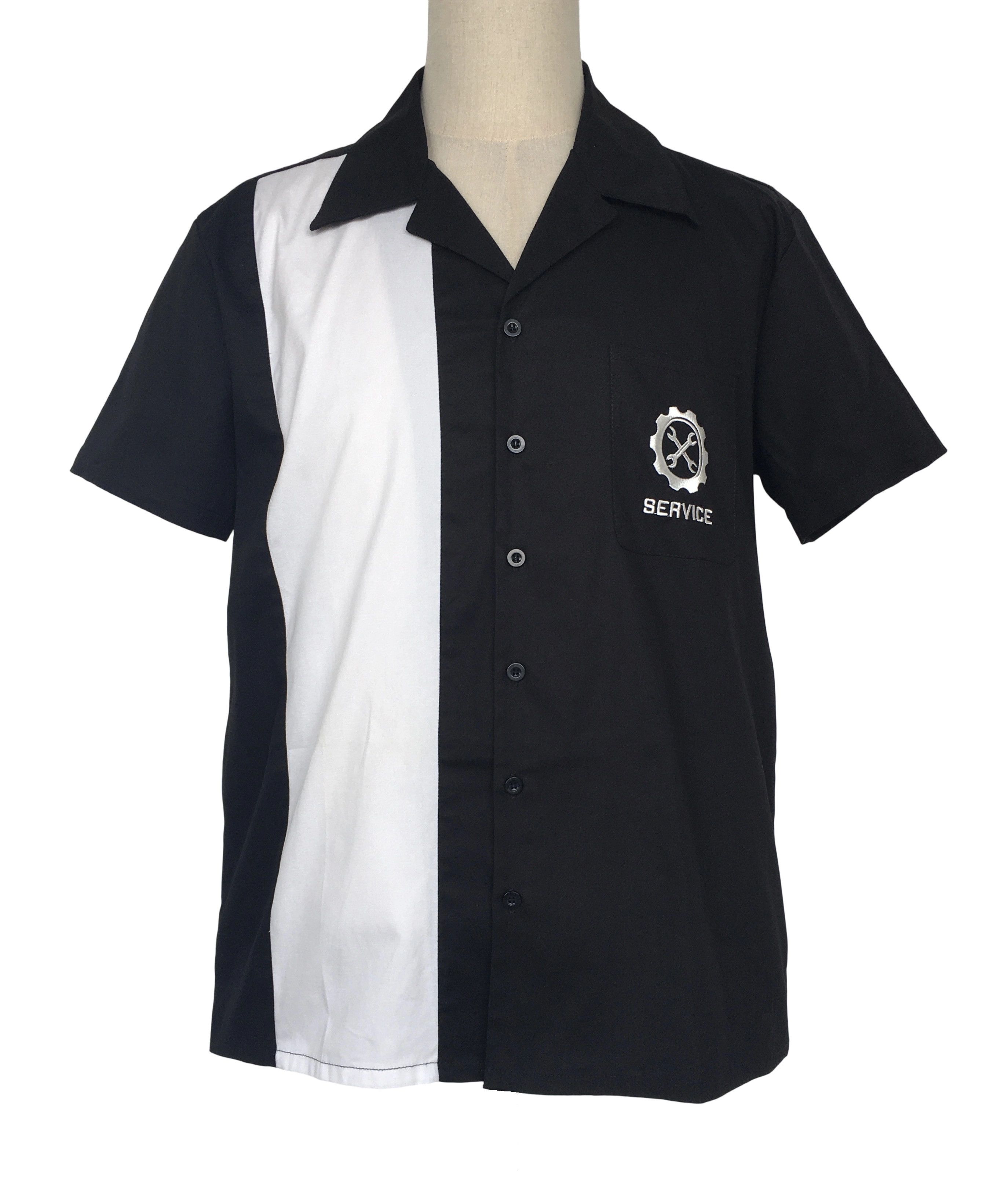 Other Blaclk Embroidery Retro Shirts Short Sleeves-service Size US L / EU 52-54 / 3 - 1 Thumbnail