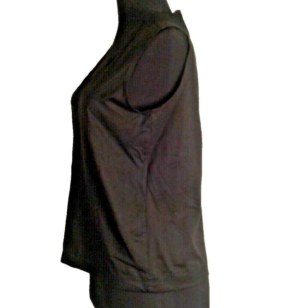 Chicos Chicos Size 1 M 8 Tank Top Black Sleeveless Lace Trimmed V N Size M / US 6-8 / IT 42-44 - 3 Thumbnail