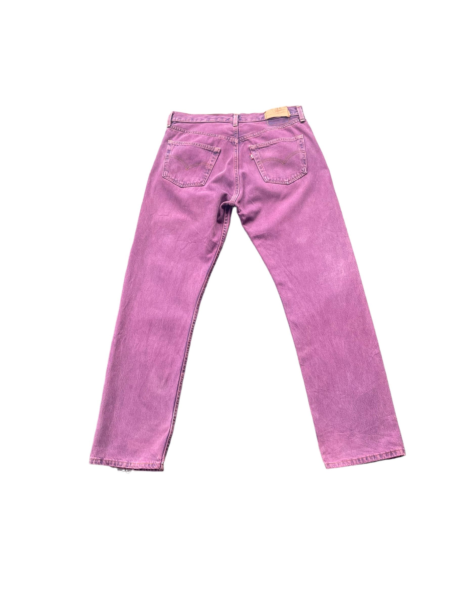 Levi's Vintage 2000 Levis 501 e Purple Faded Denim Size US 33 - 4 Thumbnail
