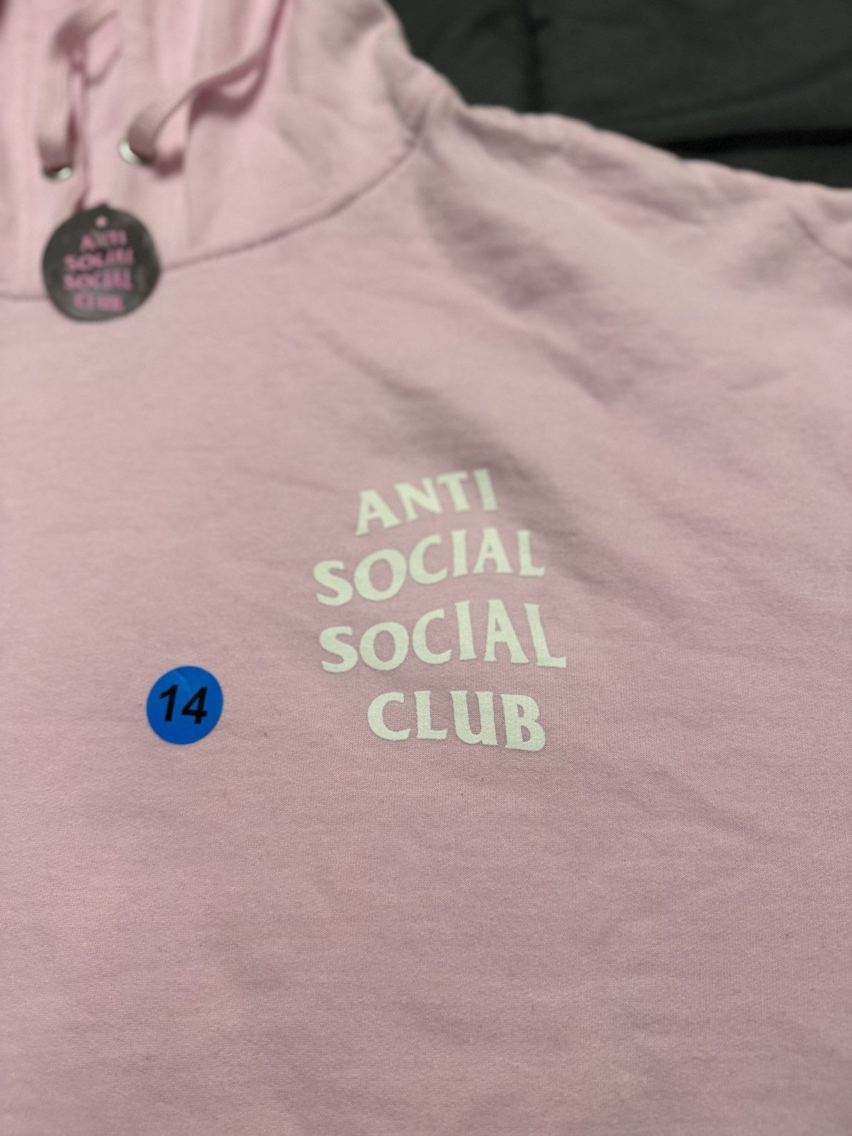 Anti Social Social Club ASSC Pink White Hoodie Size US XL / EU 56 / 4 - 3 Thumbnail