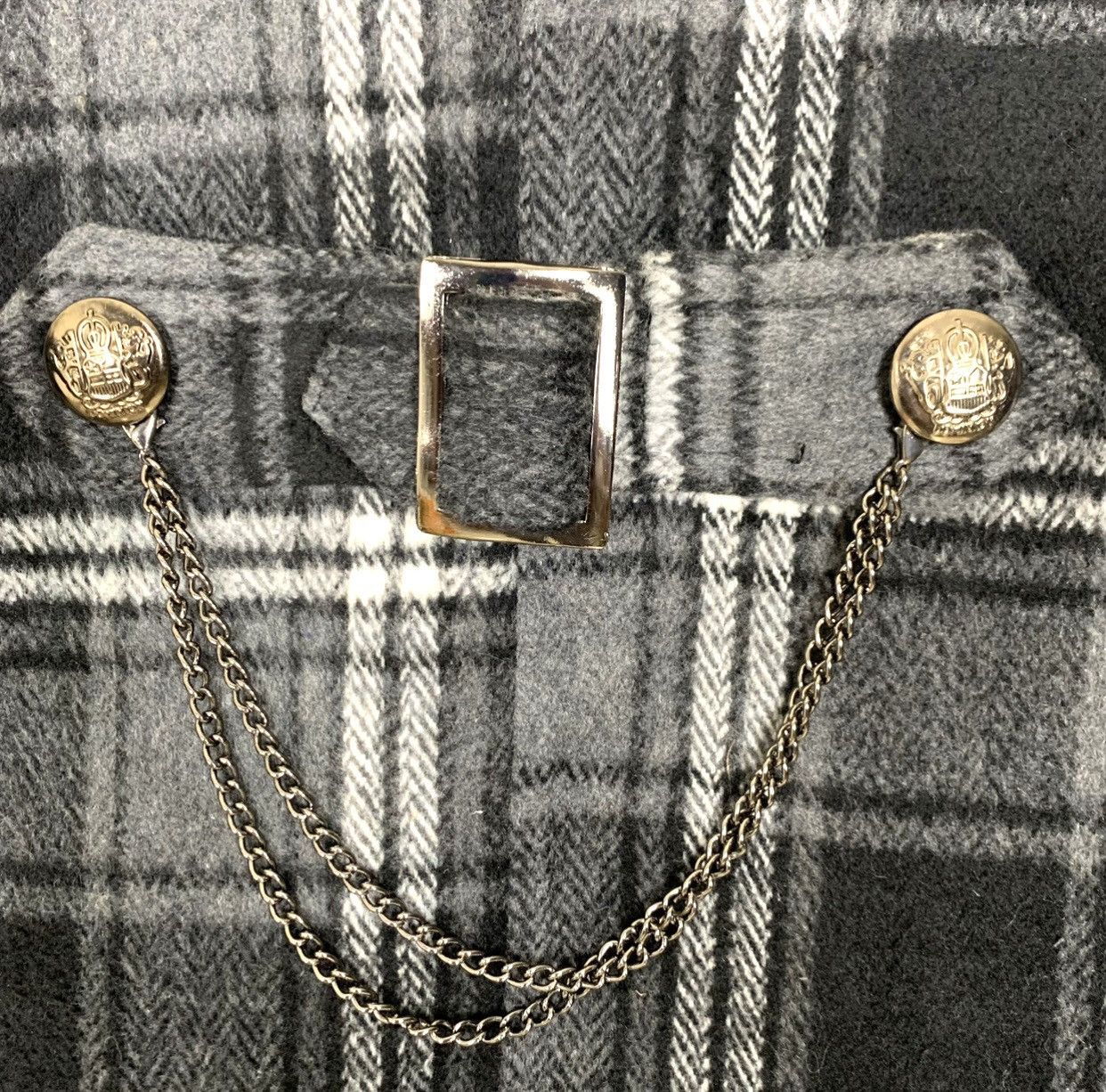 Japanese Brand Vintage Sexpot Revenge Punk Wool Double Breasted Trench Coat Size M / US 6-8 / IT 42-44 - 10 Thumbnail