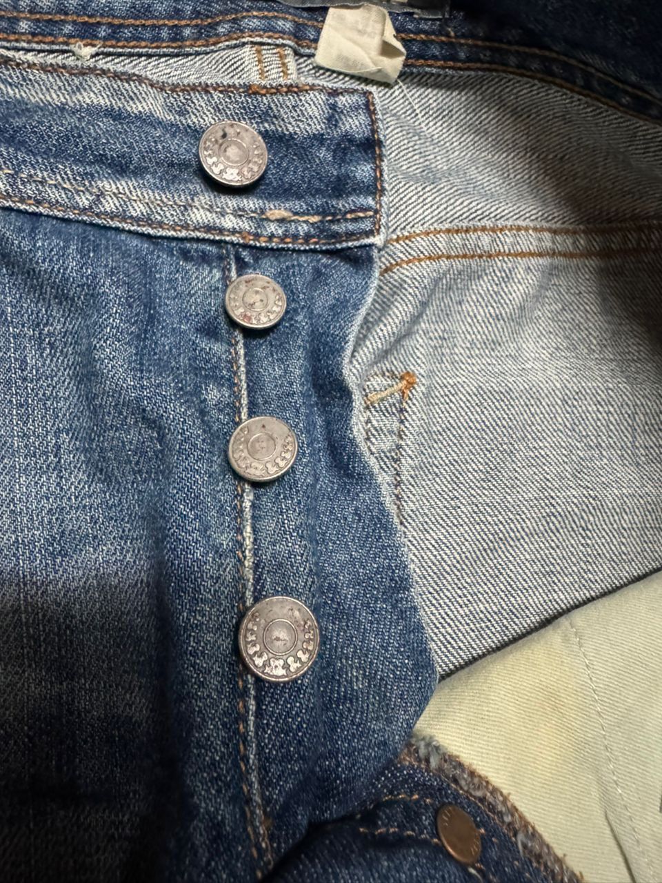Designer TWIST LEG Insane Bragg Mudwash Faded Distressing Sick Jean Size US 31 - 9 Thumbnail