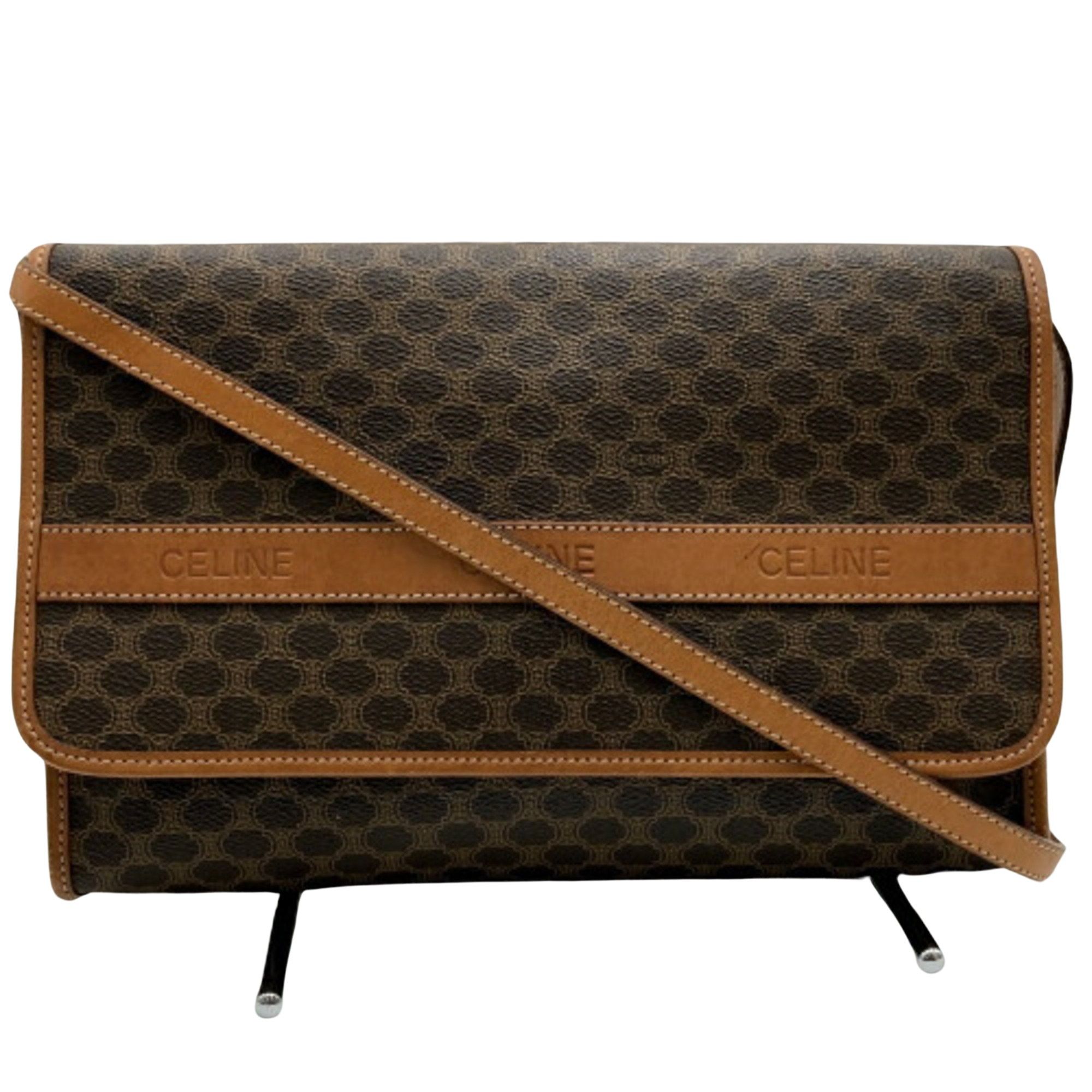 image of Celine Céline Macadam Shoulder in Brown, Women's