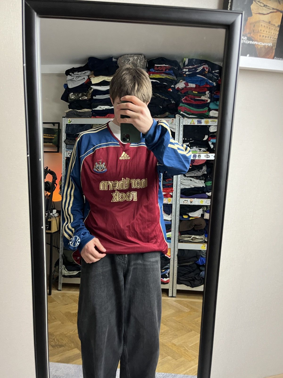 Adidas Adidas Newcastle United 2006 Away Longsleeve Soccer Jersey Size US XXL / EU 58 / 5 - 2 Thumbnail