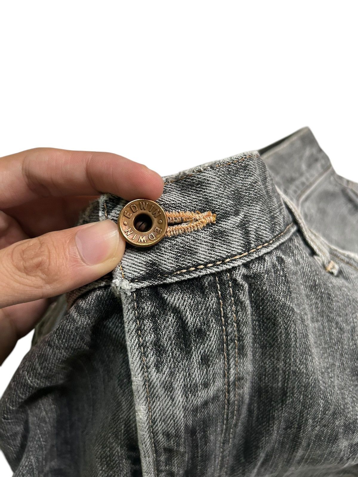 Japanese Brand × Kapital × Vintage Edwin Selvedge Vintage Distressed Denim Jeans Size US 35 - 6 Thumbnail