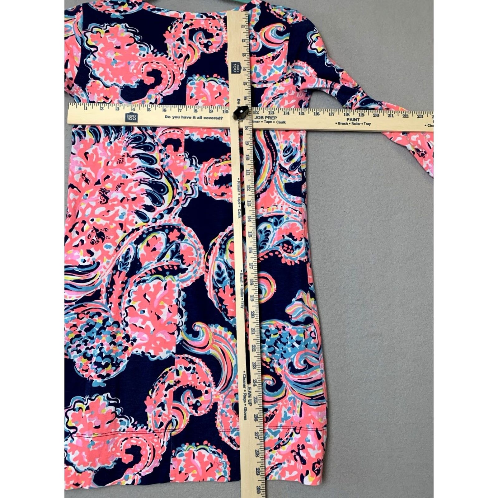 Lilly Pulitzer VINTAGE Lilly Pulitzer Dress XXS Linden Bright Navy Pop Up For The Halibut 100% Pima Size XXS / US 00 / IT 34 - 6 Thumbnail