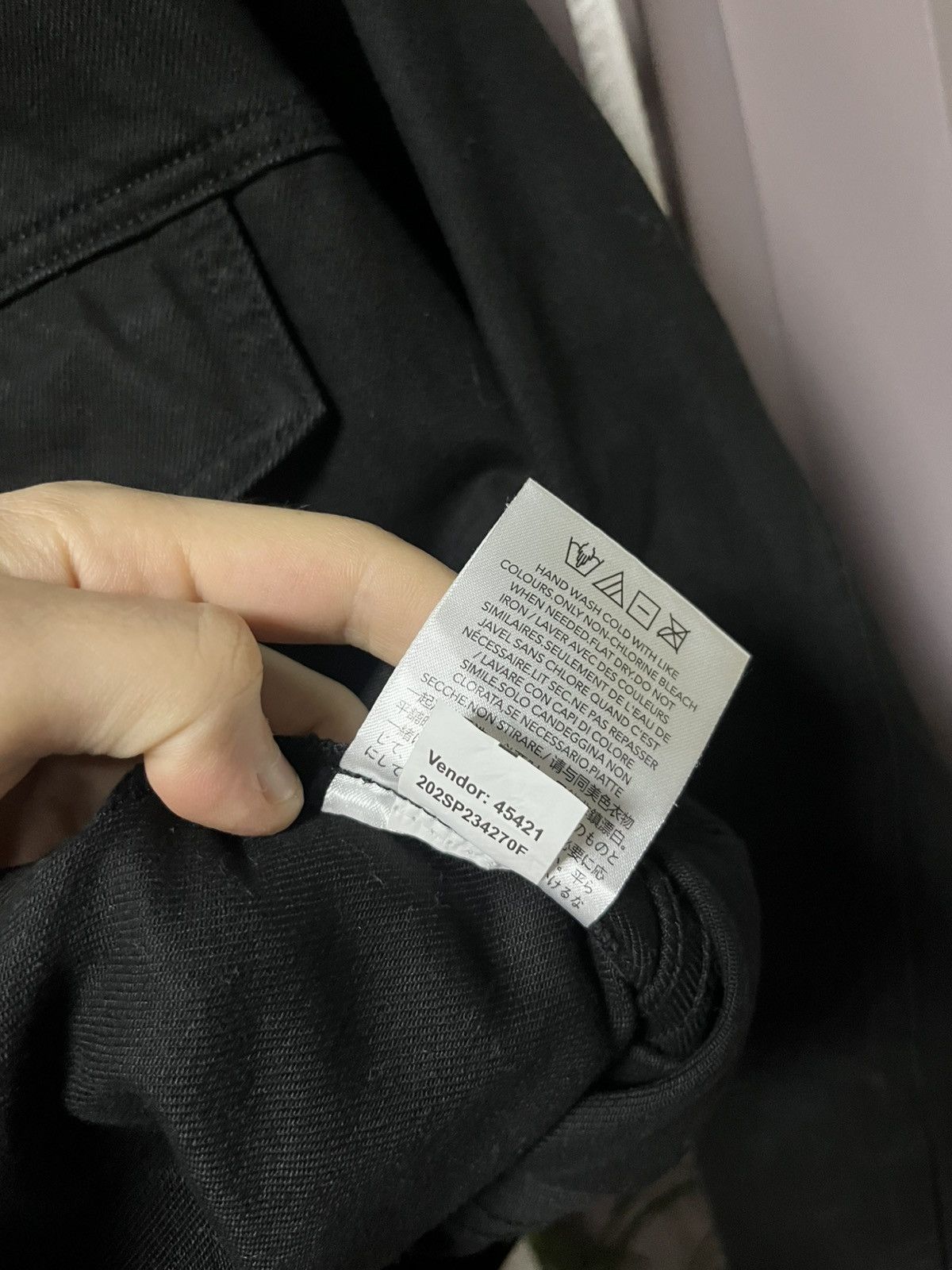 Fear of God Full Black Fear Of God Essentials Denim Jacket Boxy Fit Size US M / EU 48-50 / 2 - 7 Thumbnail